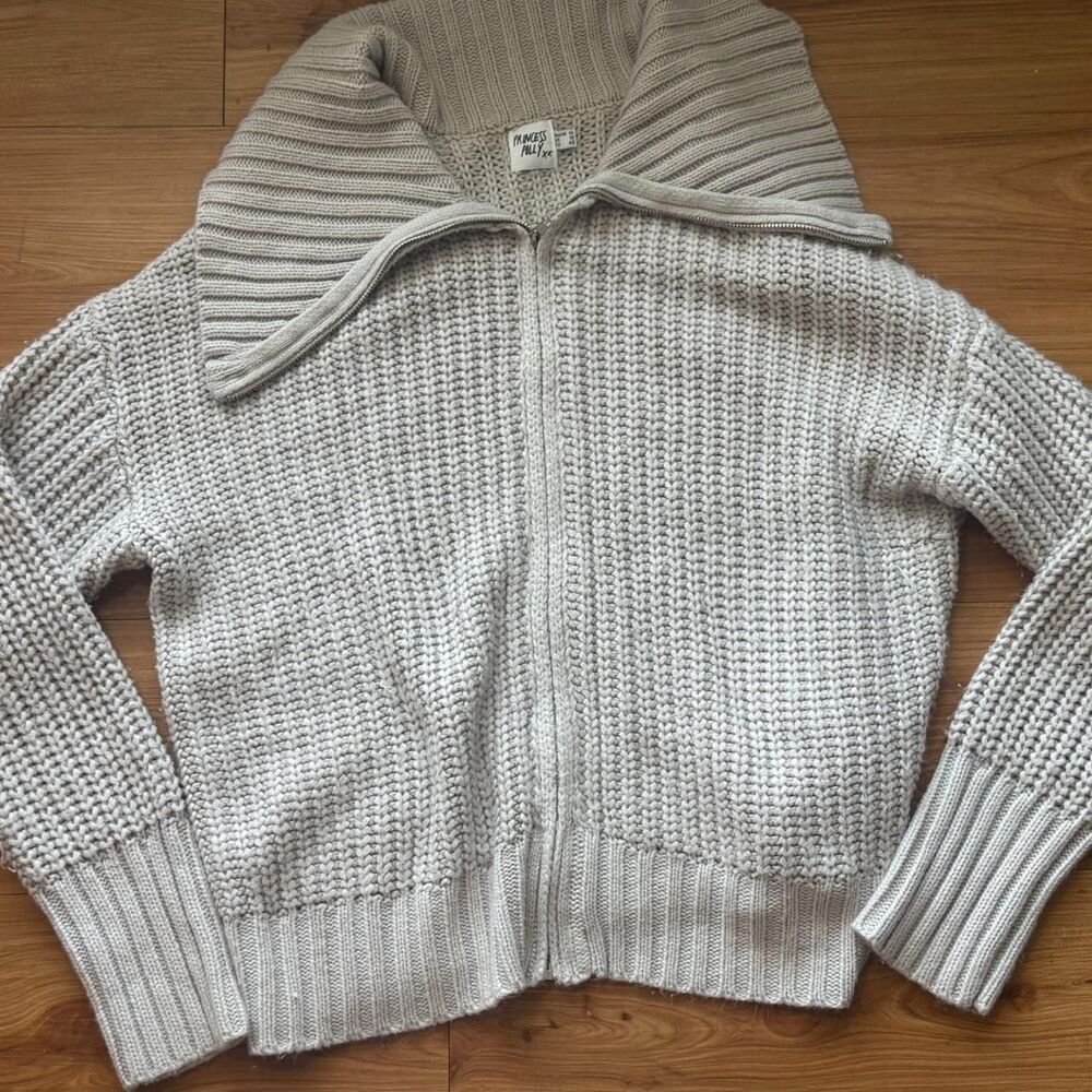 Princess-polly Women's Cream and Tan Cardigan